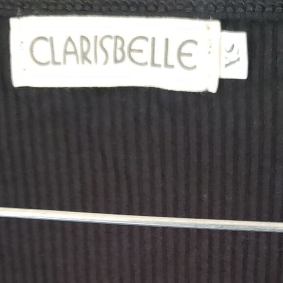 New Clarisbelle Black Slim Fit Puff Lace Sleeve Crop Top - Picture 4 of 4